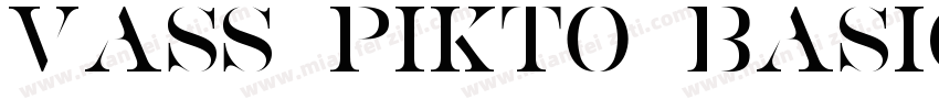 VASS Pikto Basic字体转换